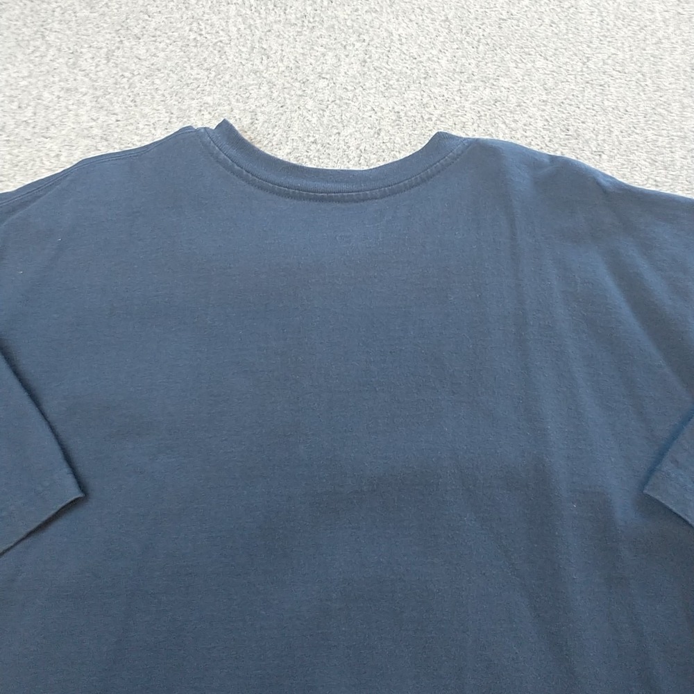 Carhartt Mens 4XL Navy Blue Short Sleeve Henley Pocket T-Shirt Original Fit - Picture 11 of 16
